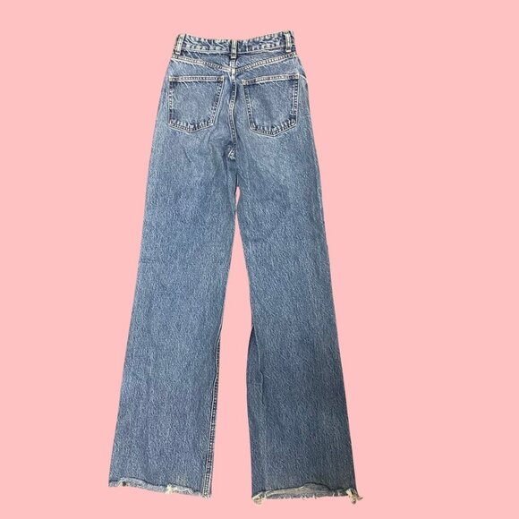 ZARA High-Waisted Wide-Leg Distressed Jeans – Size 2 (USA) / 34 (EUR) - Picture 4 of 8